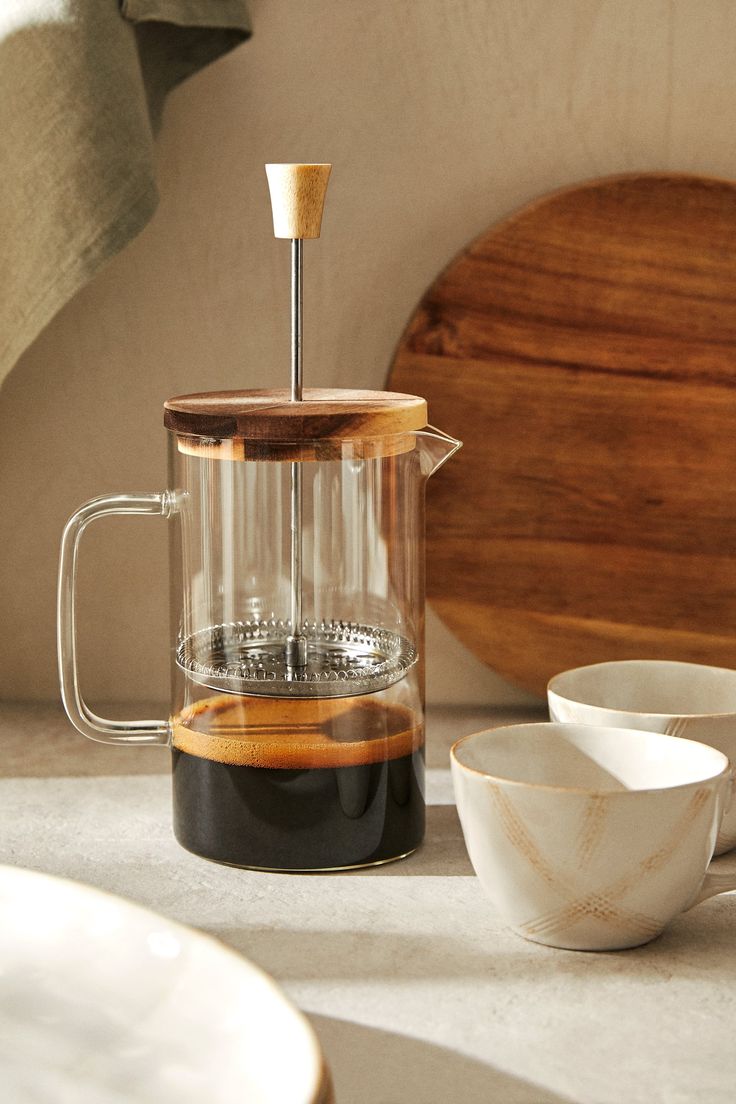 Acacia Wood French Press